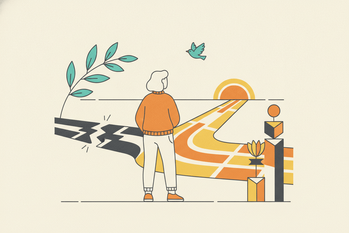 Editorial illustration for “Navigating Job Loss: Practical Advice for Moving Forward”.