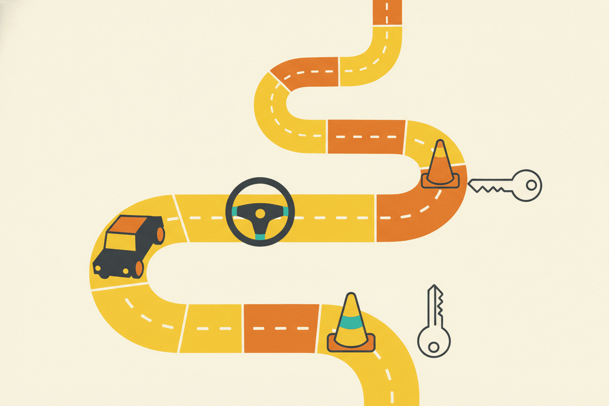 Editorial illustration for βA Step-by-Step Guide to Belgian Driving Licenseβ.