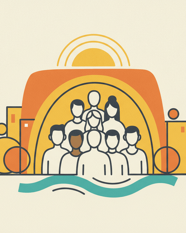 Editorial illustration for “Belgium Mandatory Medical Insurance”.