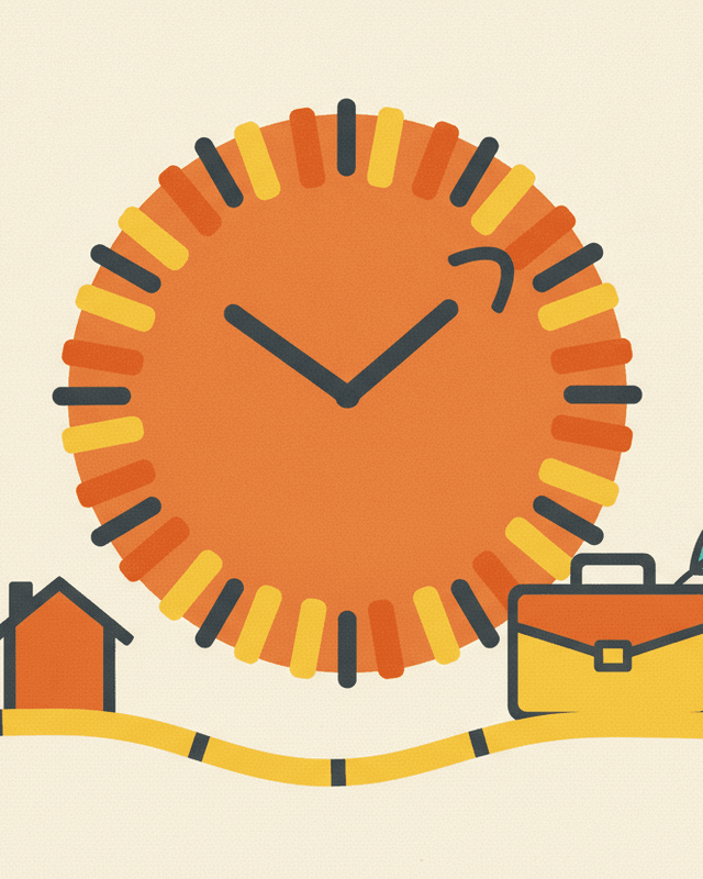 Editorial illustration for “Notice Periods in Belgium”.